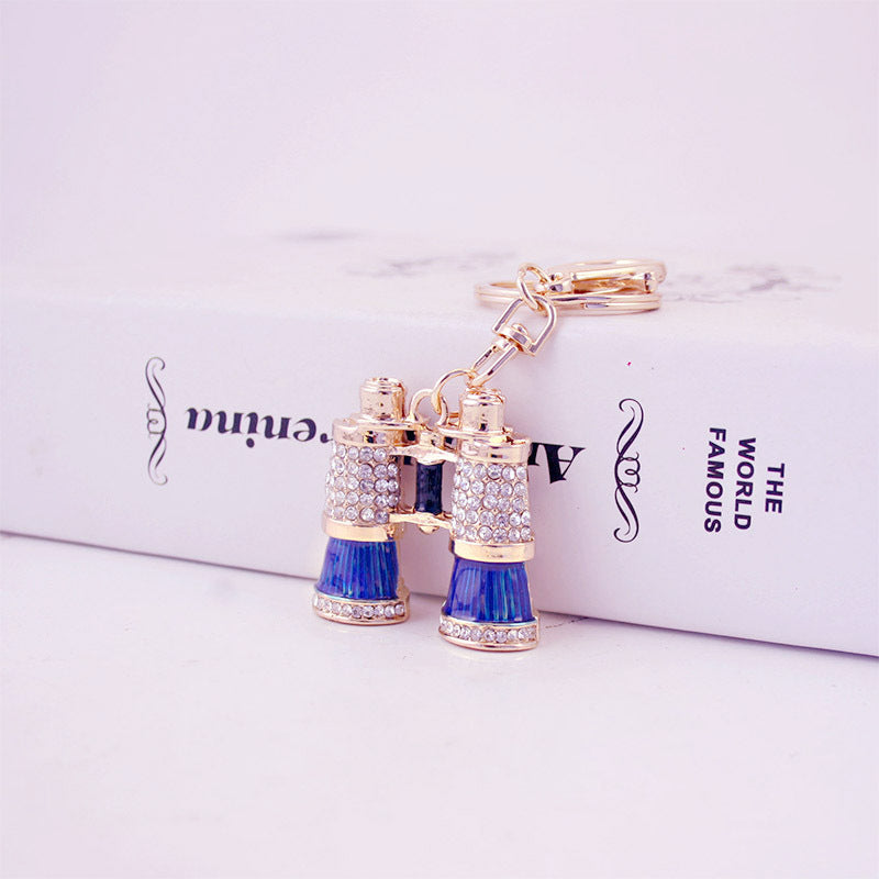Wholesale Diamond-studded Telescope Modeling Zinc Alloy Keychains